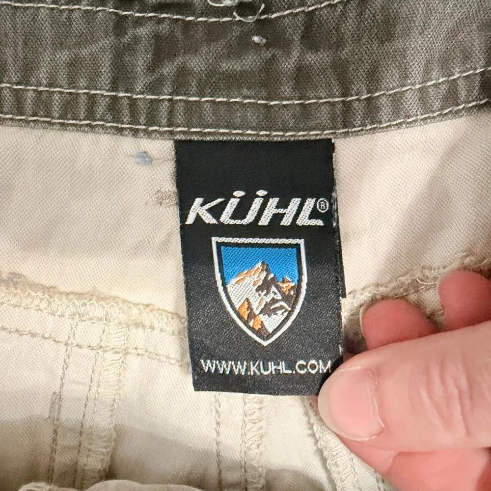 KÜHL Khaki Canvas Cargo Shorts Men's Medium